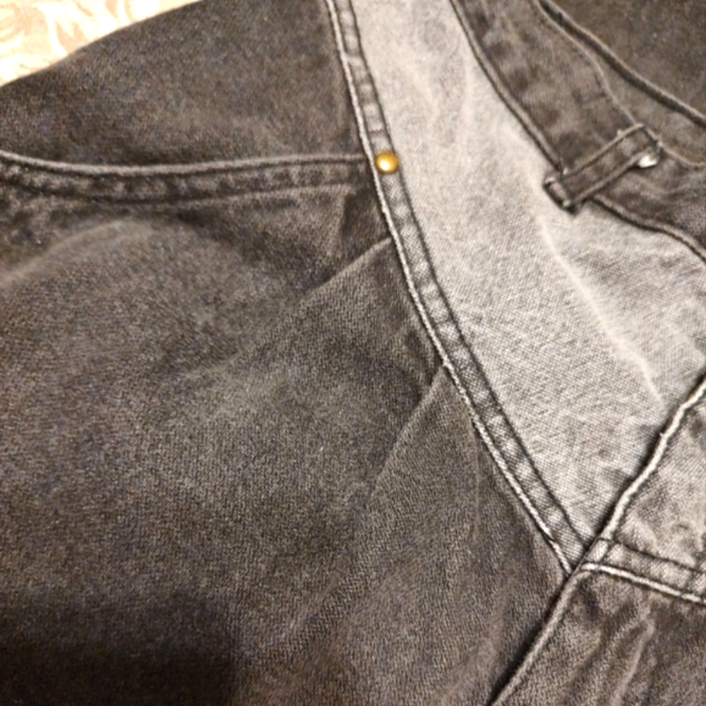 🐈⬛🩶🐈⬛ Amazing Vintage 80's Authentic Gitano 2-Toned Black & Grey Jeans - 10 - Picture 9 of 16
